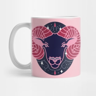 Aries Ram (Pink) Mug